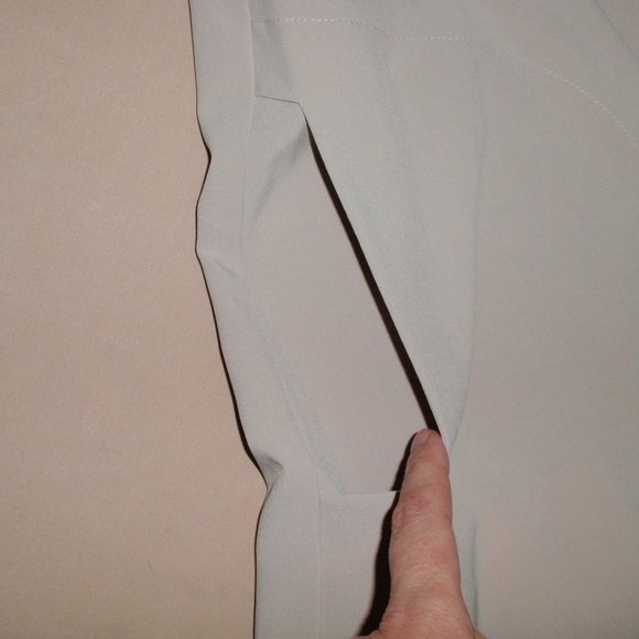 Linea Dell'Olio Open Front Tan Black Embroidery Cardigan Sz M 3/4 Sleeves - Picture 9 of 15